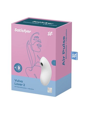 Satisfyer - Luchtdruk Vibrator VULVA LOVER 2 - wit