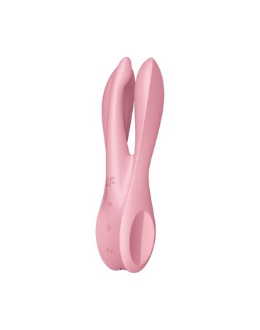 Satisfyer - THREESOME 1 Multi Vibrator met 3 voelsprieten - lichtroze