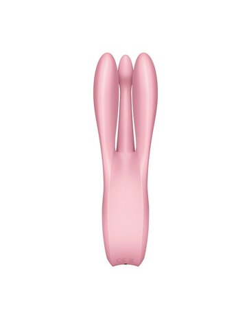 Satisfyer - THREESOME 1 Multi Vibrator met 3 voelsprieten - lichtroze