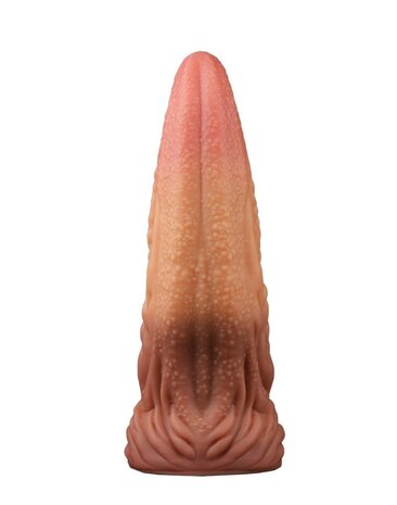 Lovetoy XXL Extreme Dildo Alien Tongue 25 x 7.5 cm - lichte/donkere huidskleur