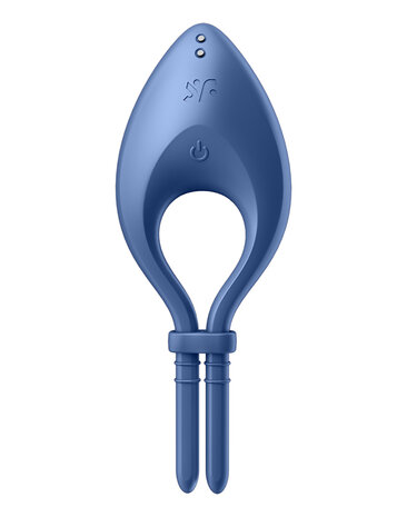 Satisfyer - Vibrerende Cockring BULLSEYE met APP control - blauw