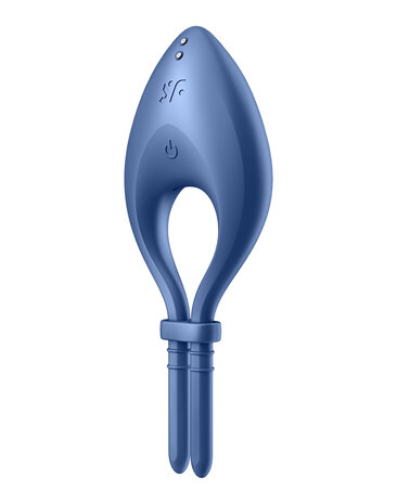 Satisfyer - Vibrerende Cockring BULLSEYE met APP control - blauw