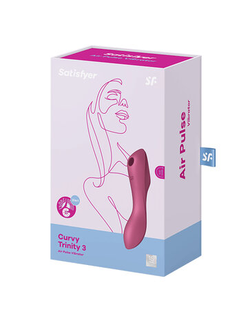 Satisfyer - Curve Trinity 3-in-1 Vibrator - rood