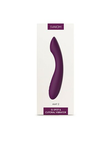 Svakom - Flexibele G-Spot Vibrator AMY 2 - paars