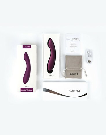 Svakom - Flexibele G-Spot Vibrator AMY 2 - paars