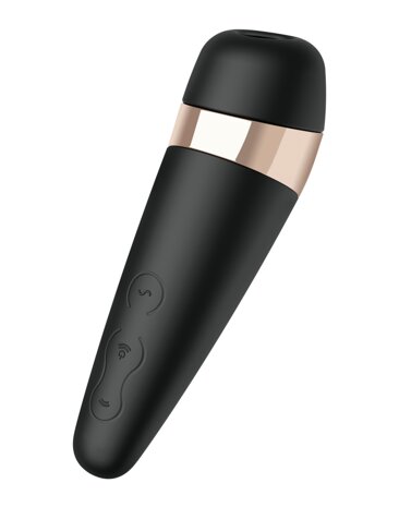 Satisfyer - Pro 3 Luchtdruk Vibrator met extra vibratie - zwart