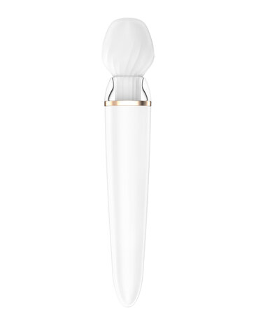 Satisfyer - Wand Vibrator Double Wand-er met App Control - wit