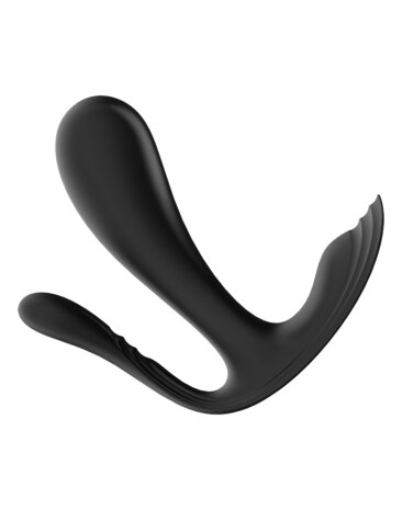 Satisfyer - Draagbare Vibrator met Anaal Stimulator TOP SECRET PLUS - zwart