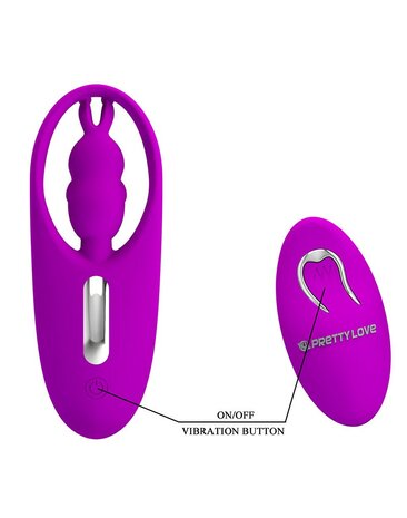 Pretty Love - Clitoris Stimulator & Panty Vibrator Met Afstandsbediening Wild Rabbit - Roze