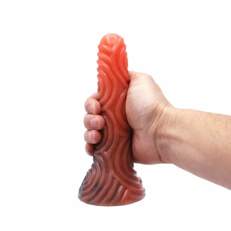 Kiotos Monstar Dildo Beast 41 - 21 x 4.3 cm - rood/roze/groen