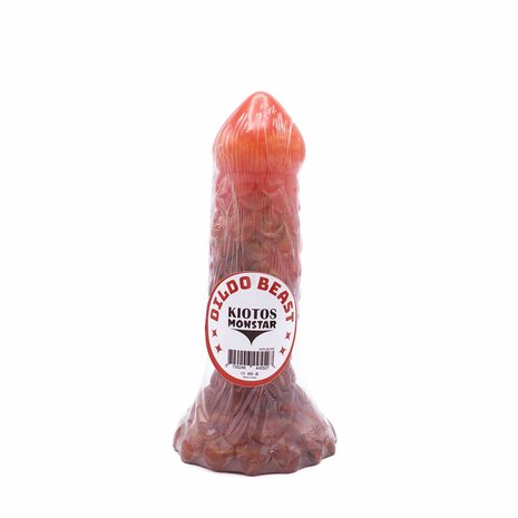 Kiotos Monstar Dildo Beast 40 - 19 x 4.8 cm - roze/goud