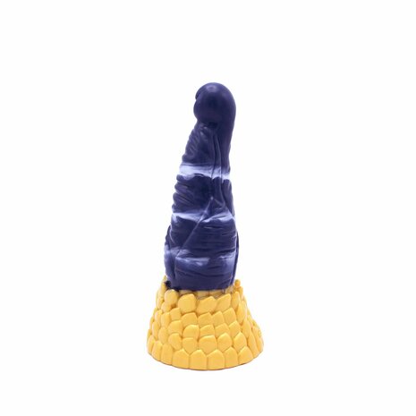 Kiotos Monstar Dildo Beast 38 - 21.5 x 5.7 cm - blauw/goud/wit