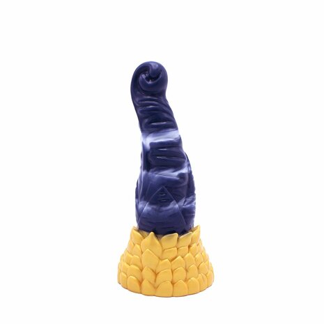 Kiotos Monstar Dildo Beast 38 - 21.5 x 5.7 cm - blauw/goud/wit