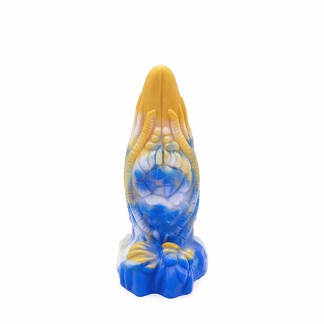 Kiotos Monstar - Dildo Beast 36 - 20 x 7 cm - Goud/Blauw