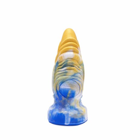 Kiotos Monstar Dildo Beast 36 - 20 x 7 cm - goud/blauw