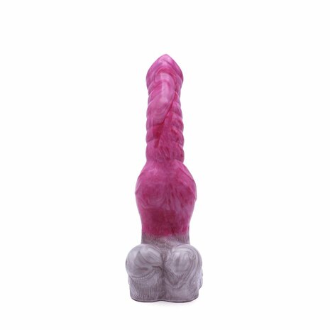 Kiotos Monstar Anaal Dildo Beast 42 - 25.5 x 4.8 cm - wit/rood/grijs