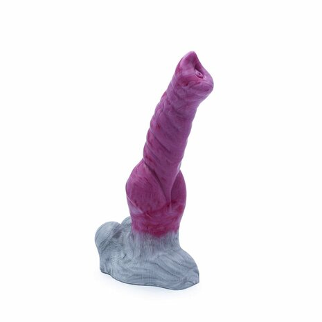 Kiotos Monstar Anaal Dildo Beast 42 - 25.5 x 4.8 cm - wit/rood/grijs