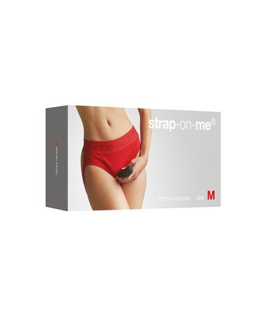 Strap-On-Me - Harness Heroine - Strap-On Harnas - Rood - maat L