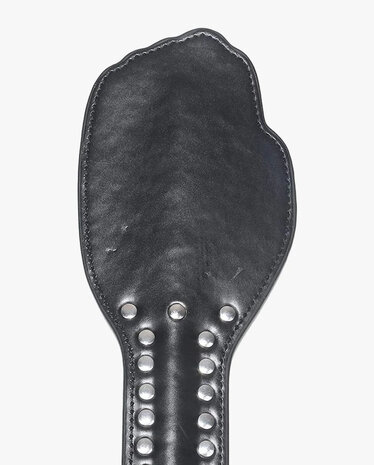 Spanking Paddle Studded Hand - zwart
