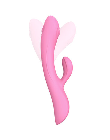 Love to Love BUNNY & CLYDE Rabbit Vibrator met tapping" functie - roze"