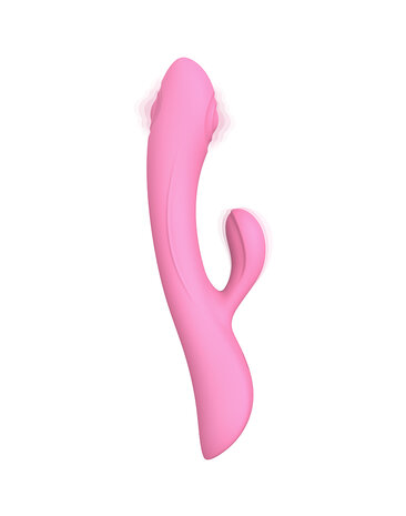 Love to Love BUNNY & CLYDE Rabbit Vibrator met tapping" functie - roze"