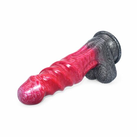 Kiotos Monstar Dildo Beast Nr. 74 Barnaby - zwart/rood