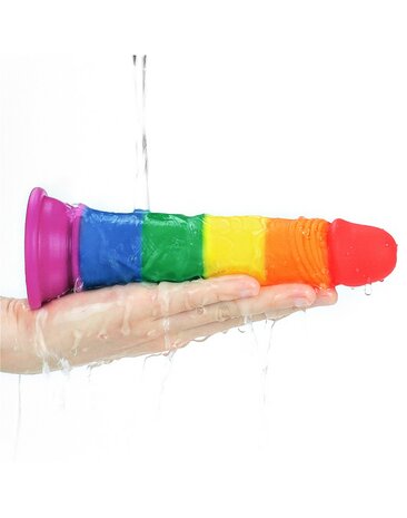 Lovetoy - Rainbow Pride Dildo 18.5 cm