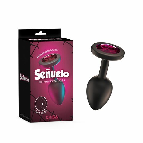 Señuelo - Booty Fantasy - Siliconen Buttplug Met Roze Siersteen - maat S