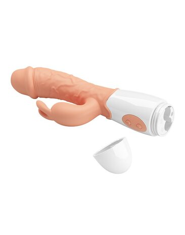 Pretty love Easter Bunny - Vibrator - Realistische Rabbit Vibrator - Lichte Huidskleur - Geeft Intens G Spot en Clitoris Stimulatie