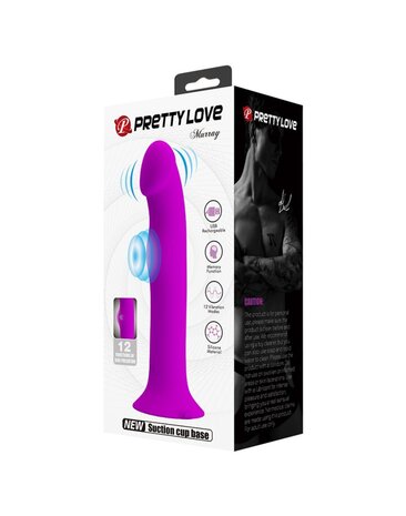 Pretty Love Murray - Vibrerende Dildo - 19 cm - Paars - USB Oplaadbaar - Siliconen - Ervaar Diep en Krachtig Plezier