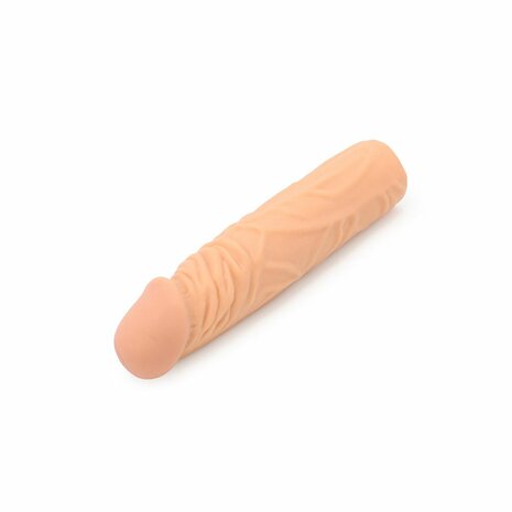 Kiotos - Penis Sleeve van 18.5 cm - Realistische sensatie - TPE - Lichte Huidskleur
