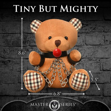 Master Series - Sexy Cadeau - Bondage Teddybeer - Een Speels Cadeau voor Volwassen Plezier