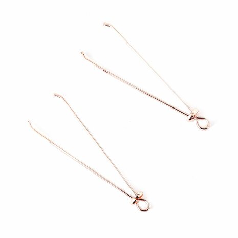 Kiotos Steel Rose Gold Color Tepelklemmen Pinchers - Verleidelijke Toevoeging voor Intiem Genot - Sensuele Accessoires in Roségoud