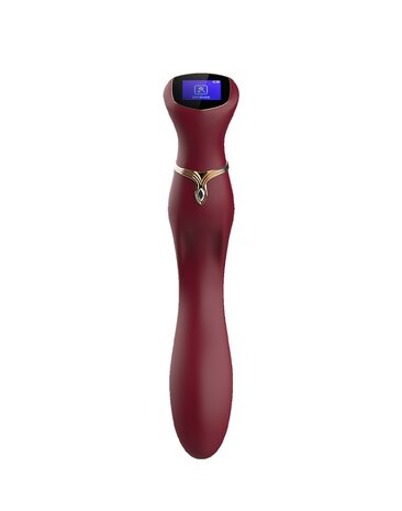 Viotec - Chance - G-Spot Vibrator Massager met LCD Scherm - Goud en Wijnrood 