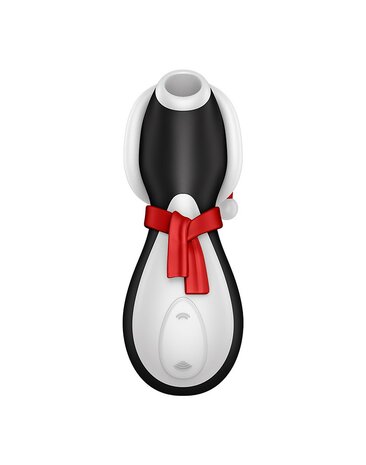Satisfyer - Penguin Holiday Edition - Luchtdruk Stimulator - USB-oplaadbaar - Zwart, Rood & Wit