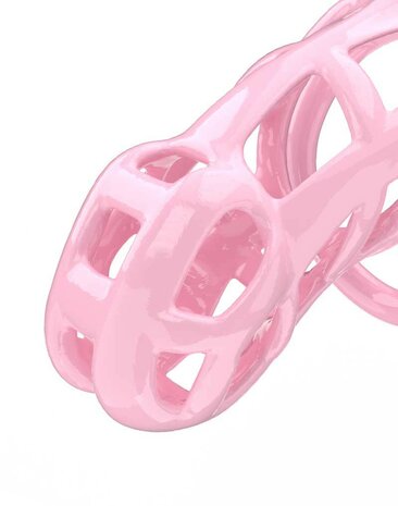 Rimba - P-Cage PC01 - Kunststof Kuisheidskooi - Peniskooi - Chastity - Roze - Medium