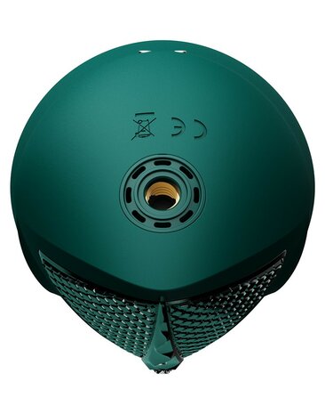 Zalo - Sesh - Verwarmende Stotende Vibrator met Afstandsbediening - Smaragd Groen