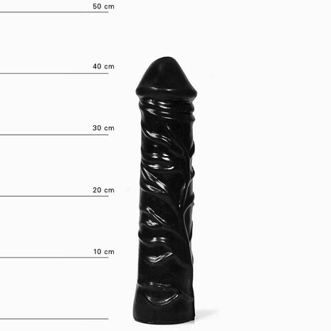 All Black Grote zwarte realistische dildo AUGUST 31 x 6.5 cm