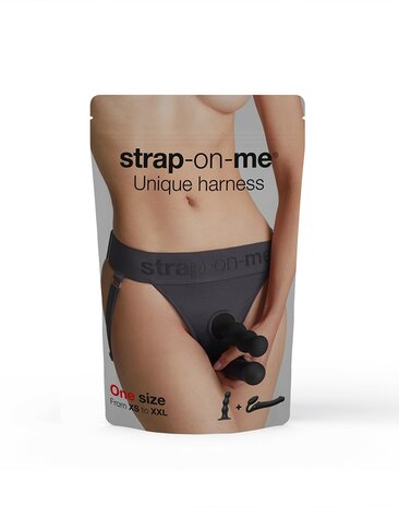 Strap-On-Me - Harness Unique - Strap-On Harnas - Voor dubbele penetratie - Grijs