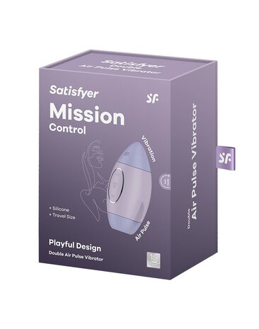 Satisfyer - Mission Control - Luchtdruk Vibrator - Lila