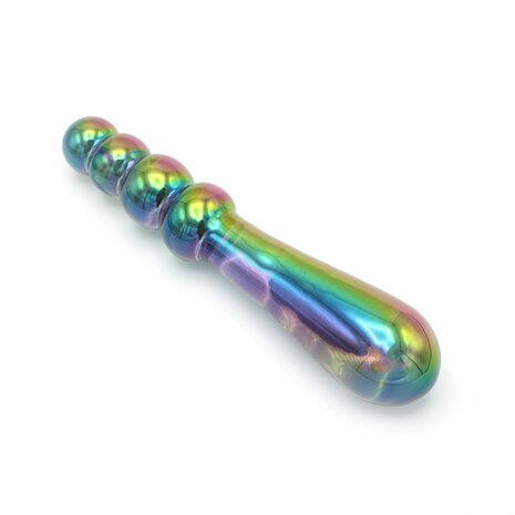 Kiotos Glass - Glazen Dildo Beads - Rainbow
