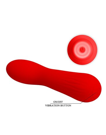 Pretty Love - Faun - Buigzame G-Spot Vibrator - Rood