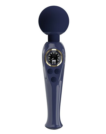 Pretty Love - Skyler - Wand Vibrator - Met LCD Display - Donkerblauw