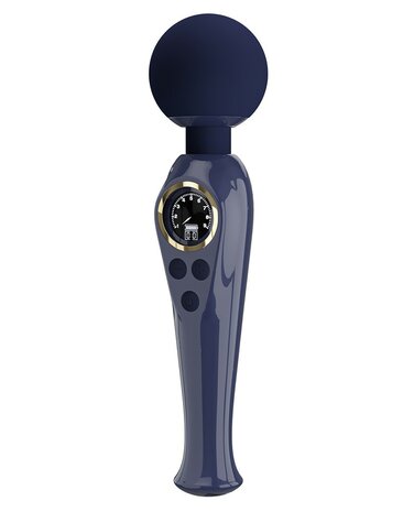 Pretty Love - Skyler - Wand Vibrator - Met LCD Display - Donkerblauw