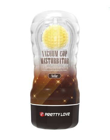 Pretty Love - Stellar Vacu√ºm - Masturbator Cup - Met Rollende Bal Voor Extra Sensaties - Geel