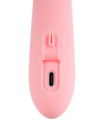 Svakom - Mora Neo - Interactieve Rabbit Vibrator met stotende kralen-ring - App Control - Roze