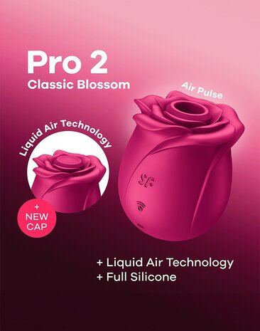 Satisfyer - Pro 2 Classic Blossom - Luchtdruk Vibrator - Roze