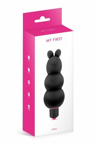 My First - Teddy - Vibrator - Zwart