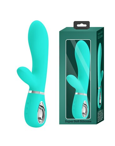 Pretty Love - Thomas - Rabbit Vibrator- Turquoise