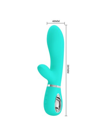 Pretty Love - Thomas - Rabbit Vibrator- Turquoise